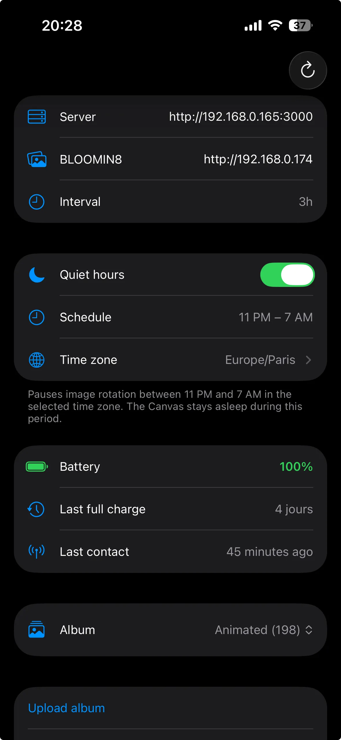 Bloomin8 Canvas app